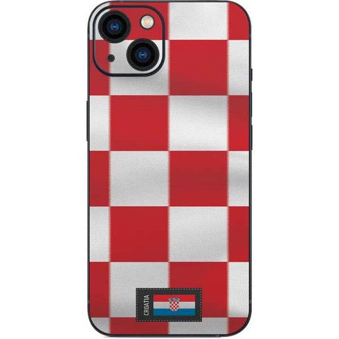 Croatia Soccer Flag iPhone 14 Skin